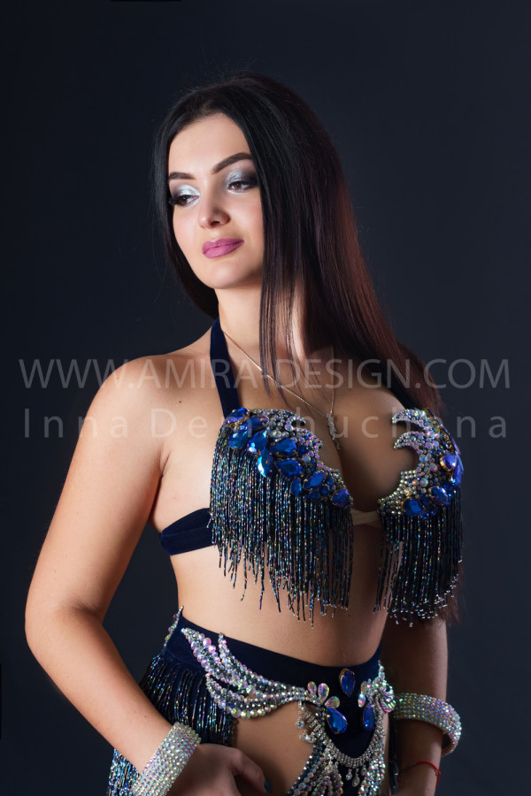 Professional bellydance costume (classic 196a)